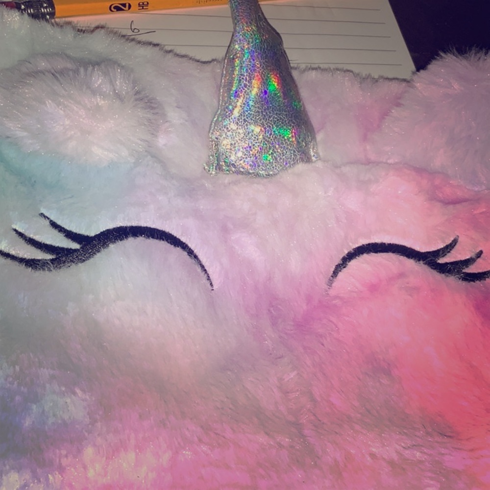 Unicorn pencil case also to store slime